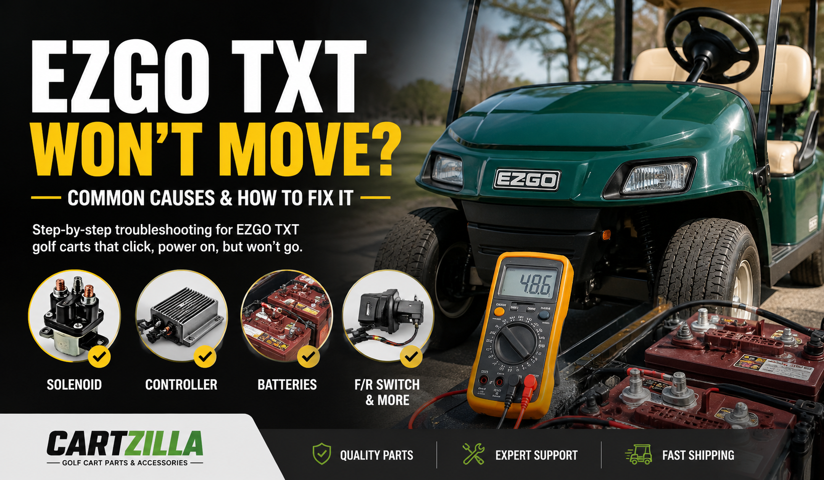 EZGO TXT Won't Move? Common Causes and How to Fix It
