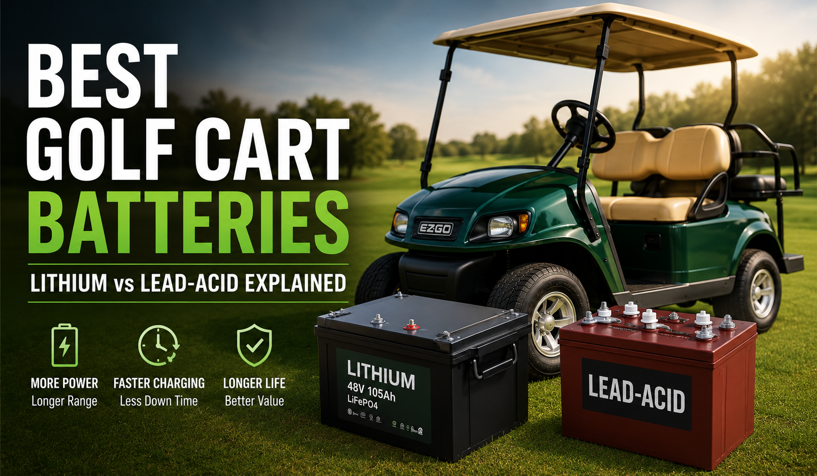 Best Golf Cart Batteries in 2026: Lithium vs Lead-Acid Explained