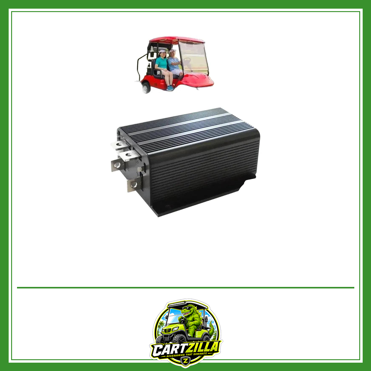 48V 300A Golf Cart Motor Controller for Club Car DS, Carryall & Villager (1996–2006) – Curtis 1204-412-Cartzilla LLC