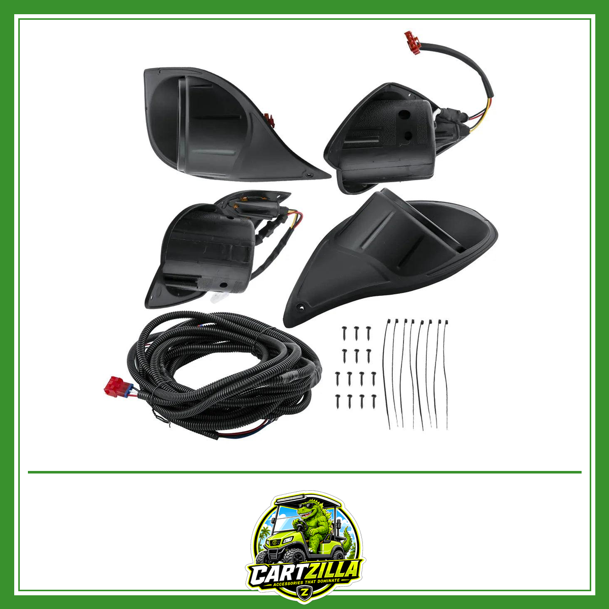 5 Pcs LED Headlights for Golf Cart Club Car Gas / Electric For Yamaha G29 2007-up Light Assembly Complete LED Light Kit LED-LED Headlight Kit-Cartzilla LLC