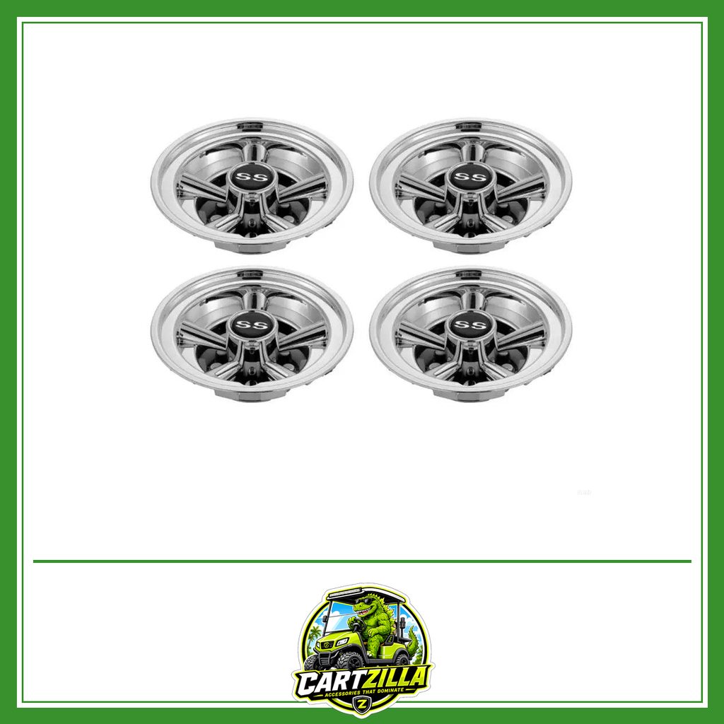 8" Heavy-Duty Golf Cart Wheel Hub Covers – Universal ABS Fit (Set of 4)-Cartzilla LLC