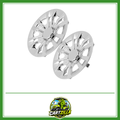 8.72" Chrome Golf Cart Hub Caps – Universal Wheel Center Covers (Set of 2)-Cartzilla LLC