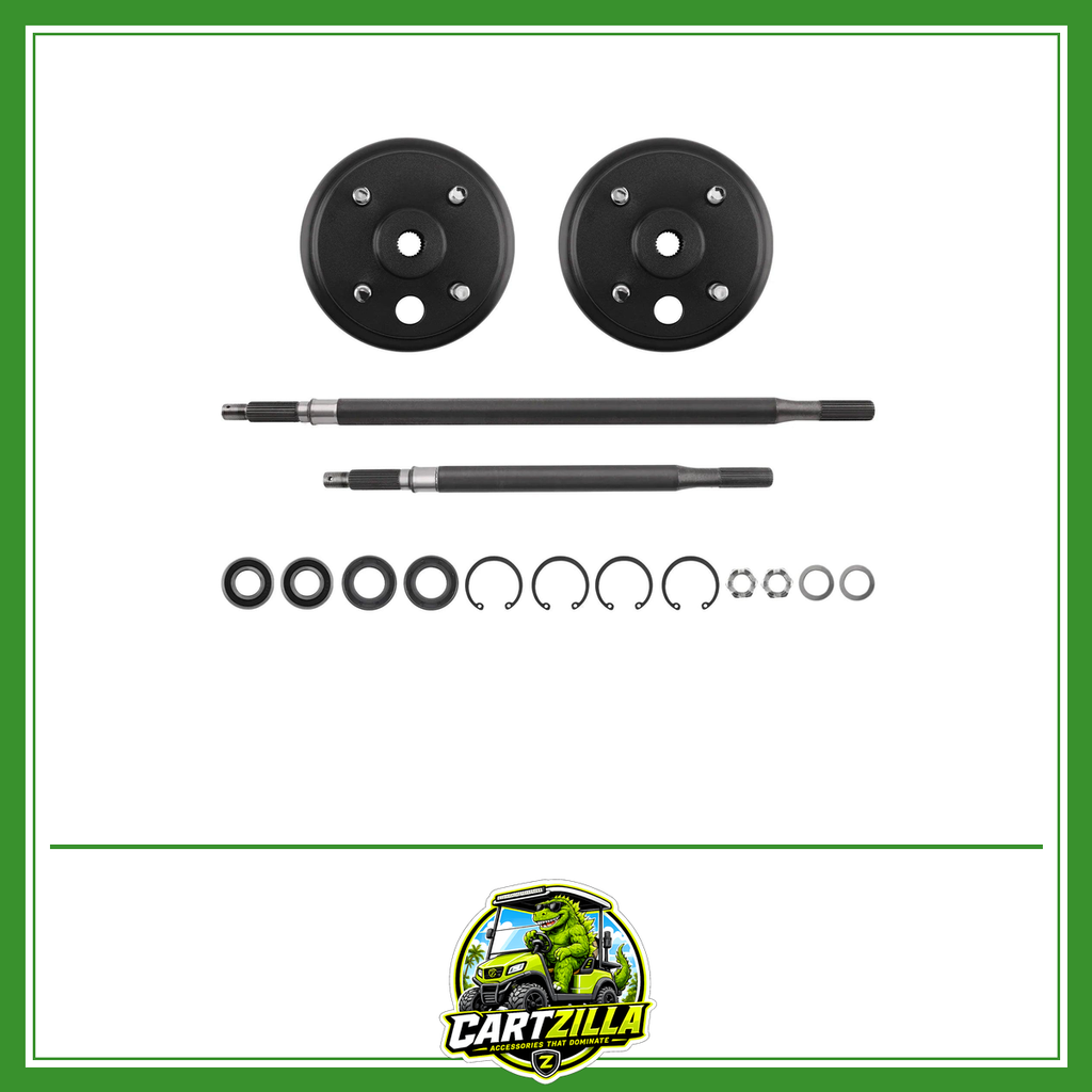 Golf Cart Rear Axle and Brake Hub Drum Assembly Kit Replacement for EZGO 1982-up 20377G11, 20377G12, 101807001-Brake Hub Assembly-Cartzilla LLC