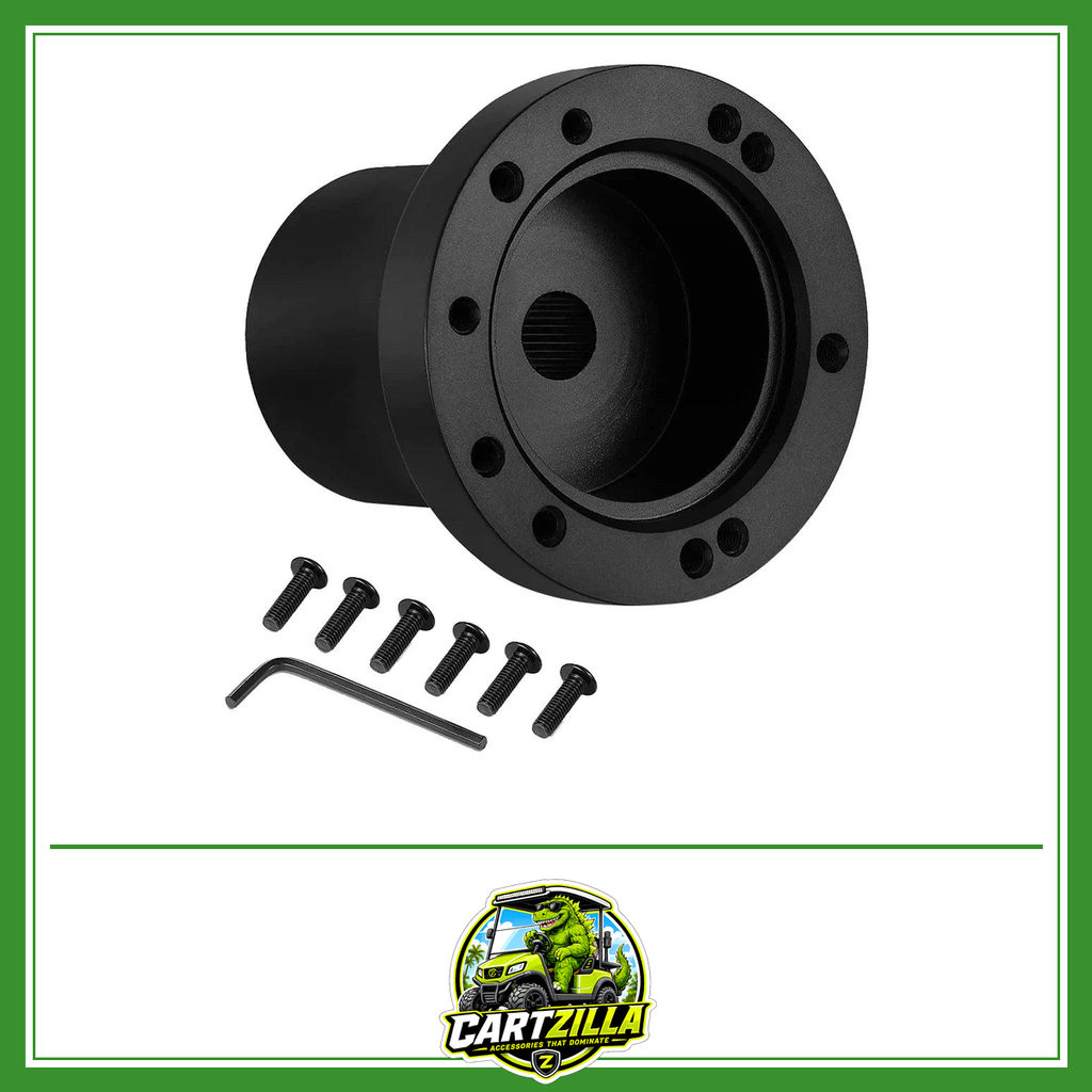 Golf Cart Steering Wheel Adapter for Club Car & Yamaha G1–G29 – Universal 5/6 Hole-Steering Wheel Adapter-Cartzilla LLC