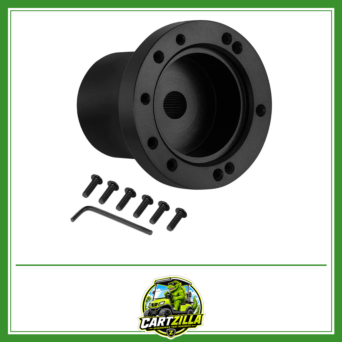 Golf Cart Steering Wheel Adapter for Club Car & Yamaha G1–G29 – Universal 5/6 Hole-Steering Wheel Adapter-Cartzilla LLC