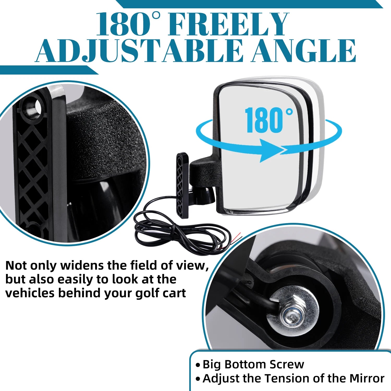 Golf Cart Rear View Mirror | Universal