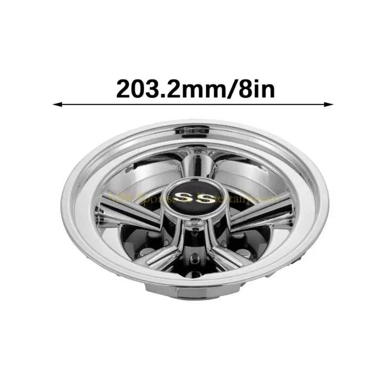 8" Golf Cart Hub Caps – Lightweight ABS Universal Wheel Covers (Set of 4)