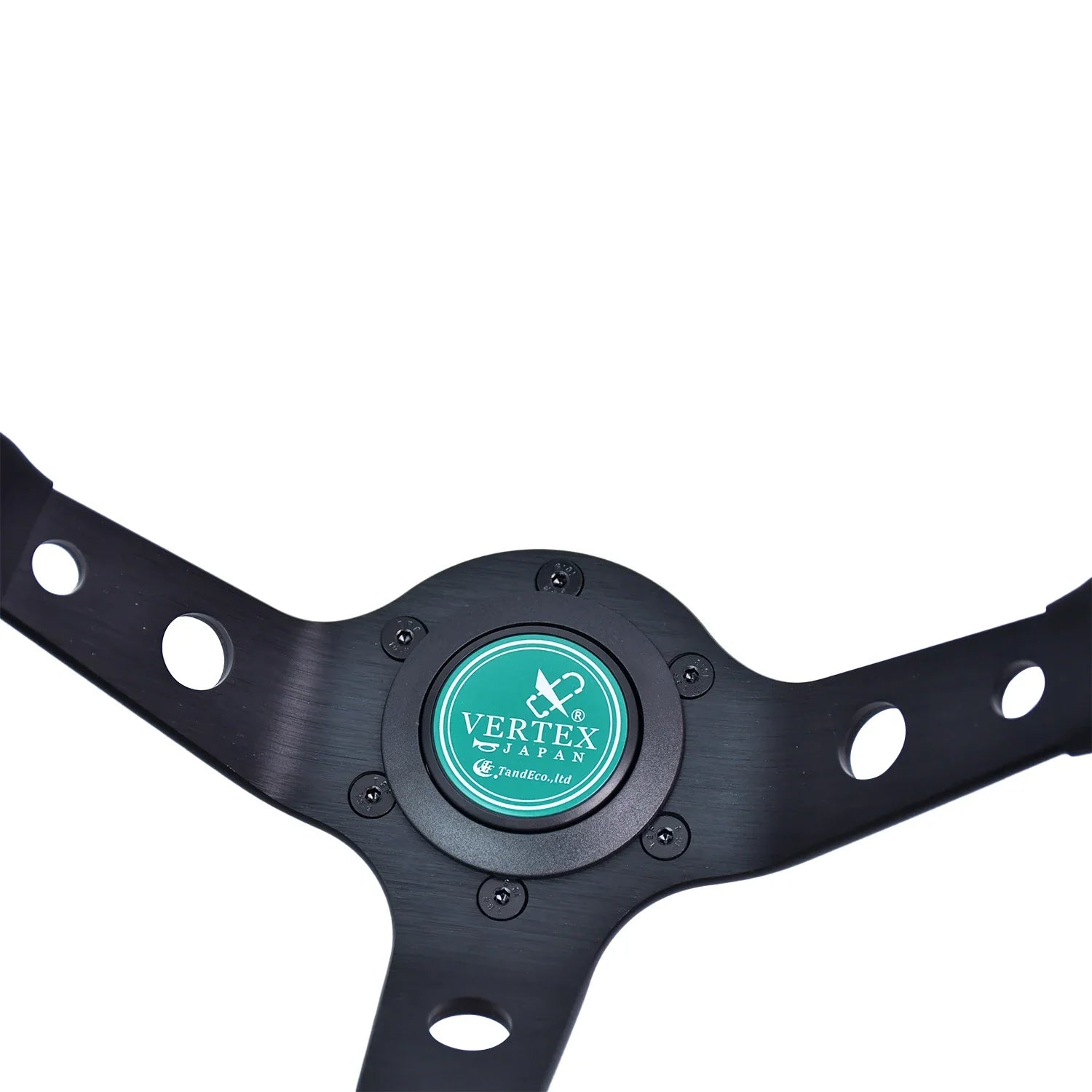 330mm Leather Aluminum Racing Drift Steering Wheel – Universal Golf Cart & Car Fit