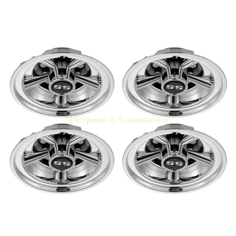 8" Golf Cart Hub Caps – Lightweight ABS Universal Wheel Covers (Set of 4)