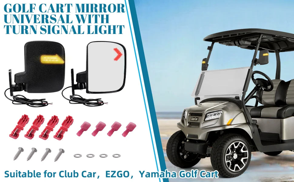 Golf Cart Rear View Mirror | Universal