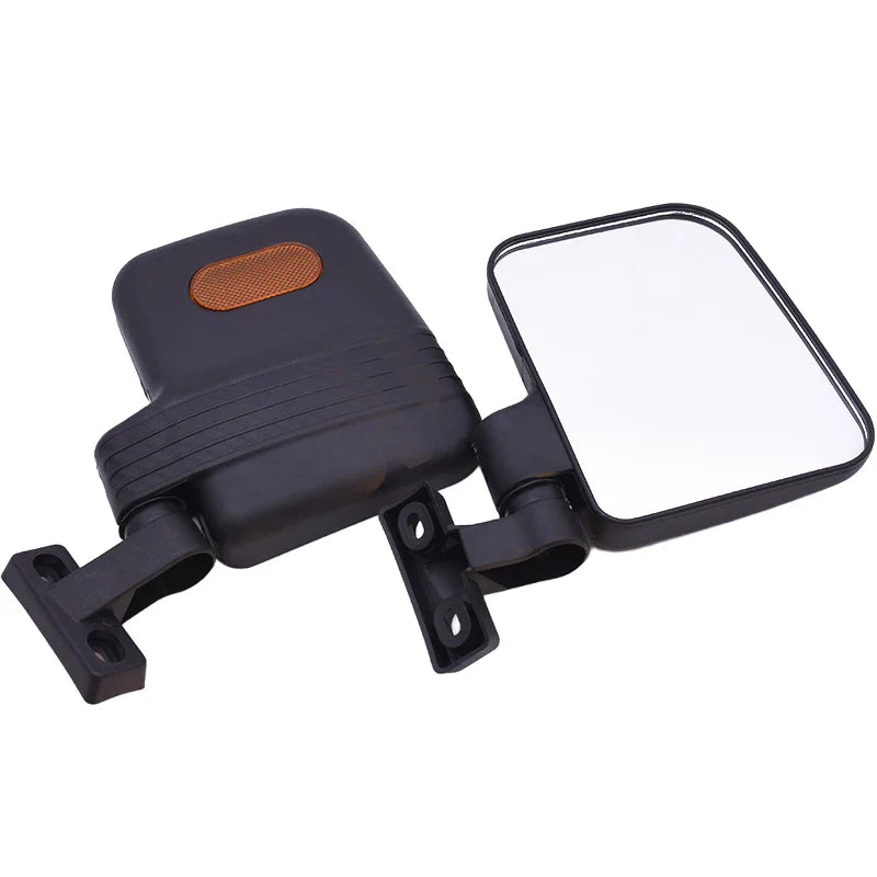 1 Pair Car Side Rearview Mirror Adjustable Wide-Angle Rear View Mirror for Tricycle Golf Cart 18.7cmx14cm
