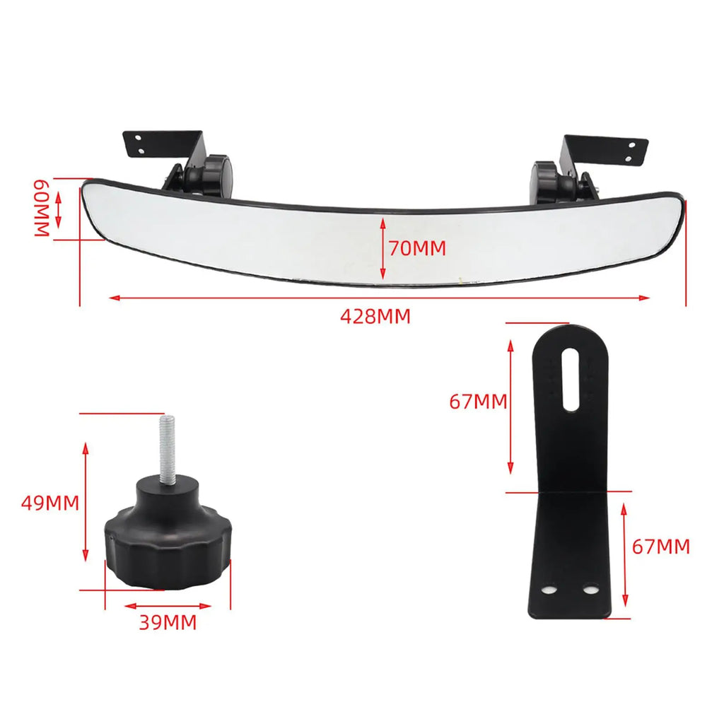 Golf Cart Rear View Mirror Spare Parts Durable Repair Parts Interior Trims Replacement Accessory Central Mirror for Yamaha