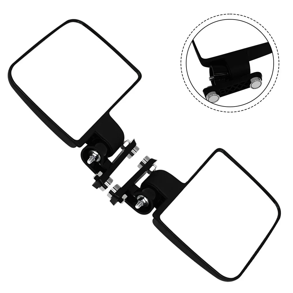 Golf Cart Accessories Magnetic Golf Cart Mirrors Driving Safety Easy Installation Stable Suction Mount Versatile Applications