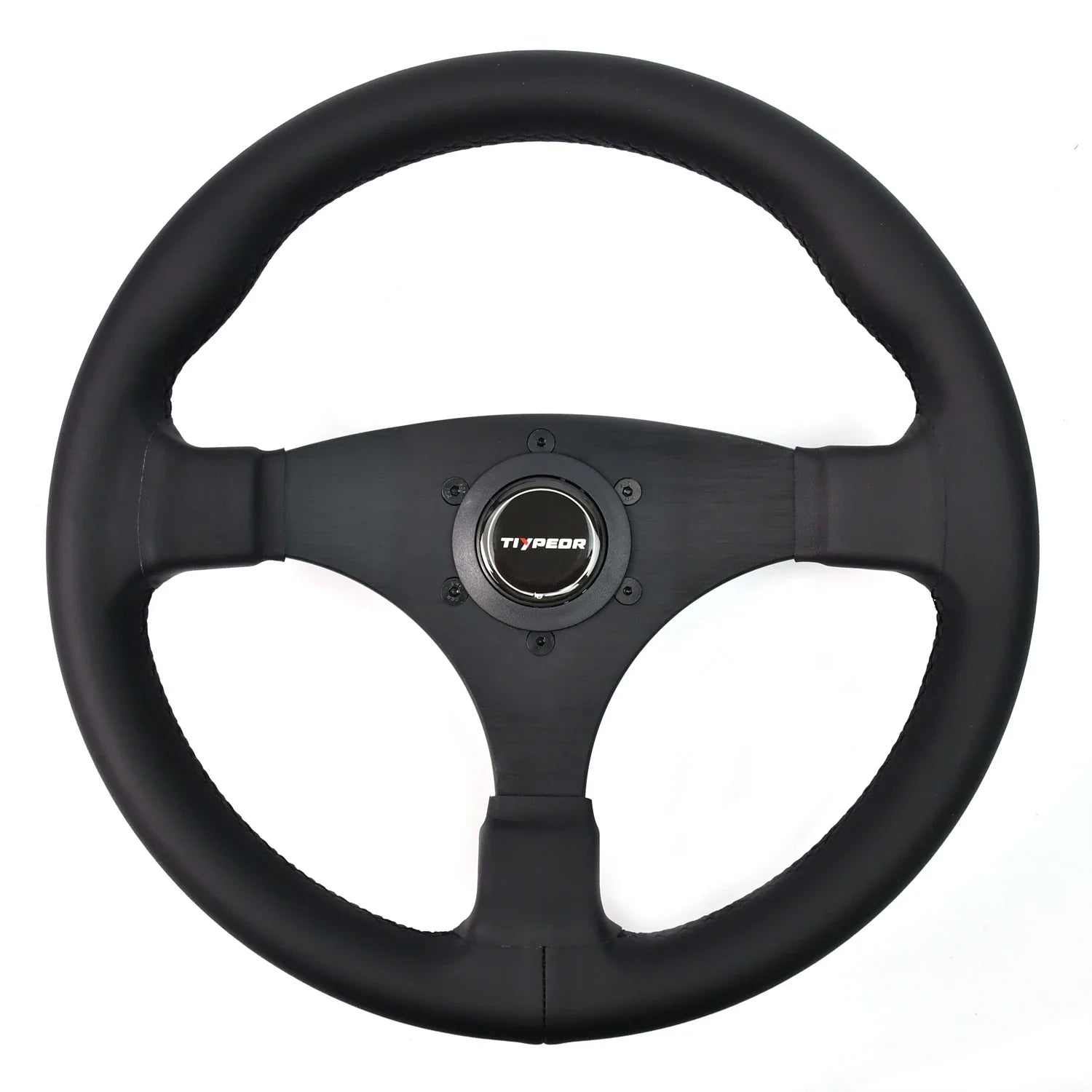 330mm Universal Microfiber Leather Sport Steering Wheel – 42mm Deep, Black