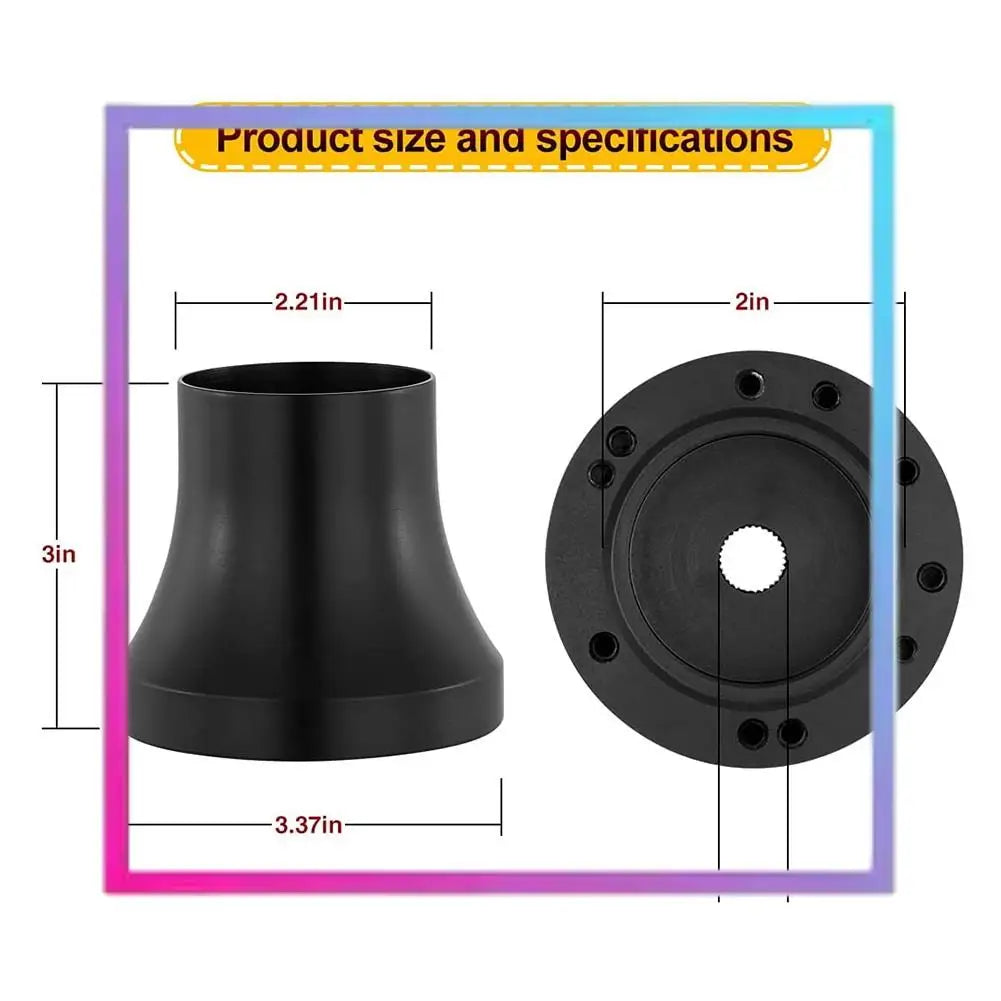 Golf Cart Steering Wheel Adapter for Club Car & Yamaha G1–G29 – Universal 5/6 Hole