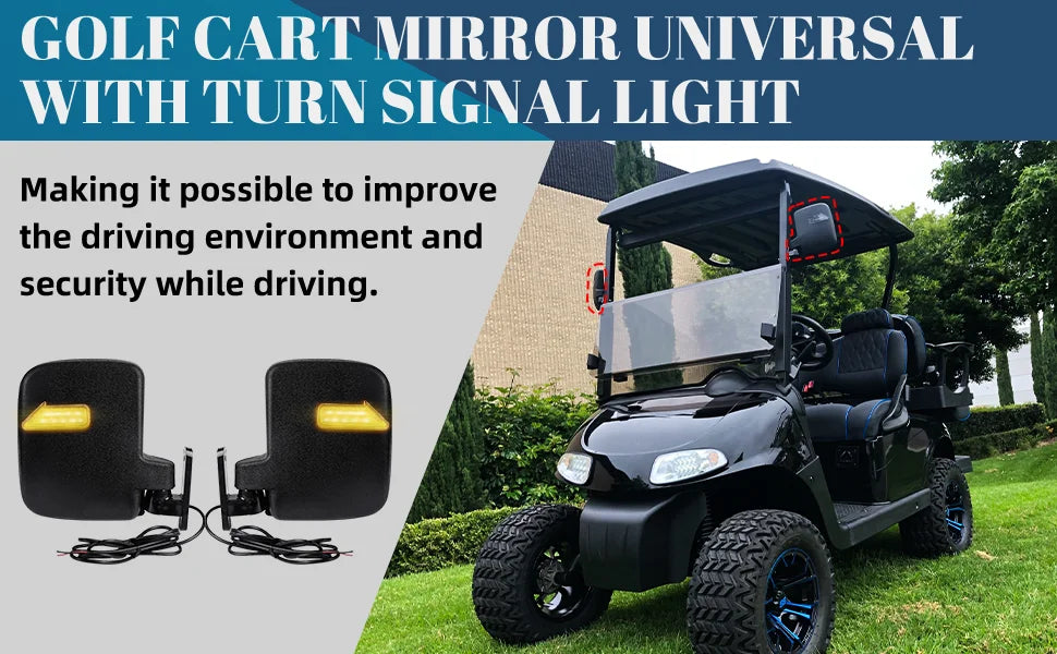 Golf Cart Rear View Mirror | Universal