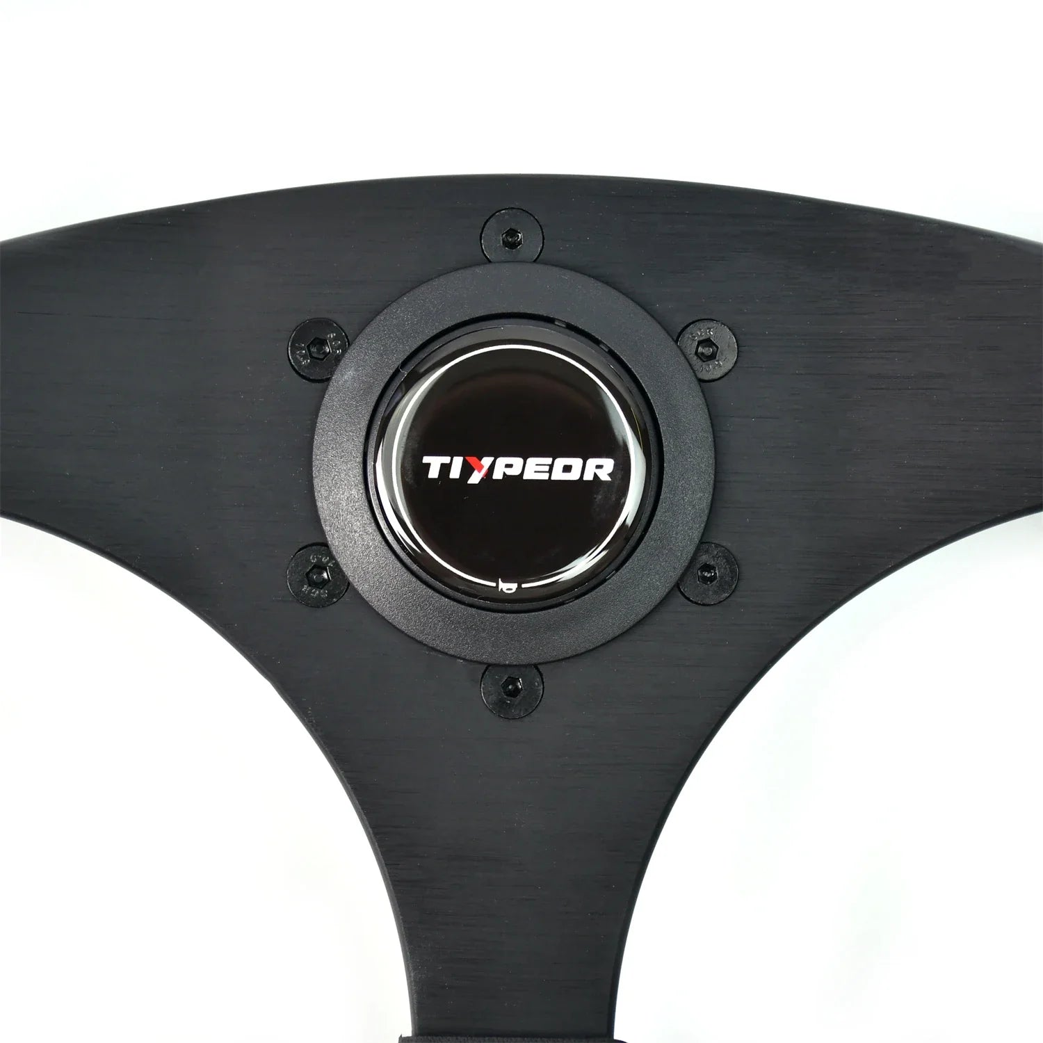 330mm Universal Microfiber Leather Sport Steering Wheel – 42mm Deep, Black