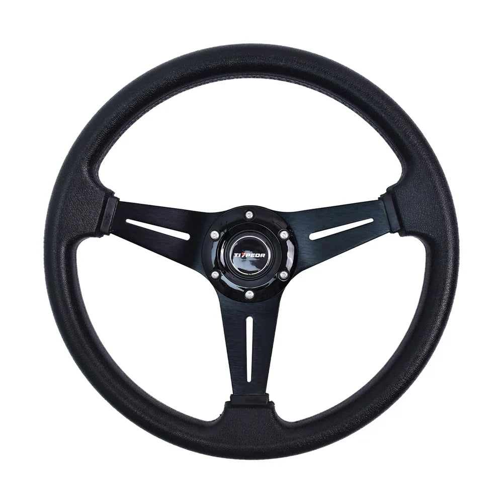 TIYPEOR 350mm/14inch 6 Holes Racing Steering wheels for Golf Cart