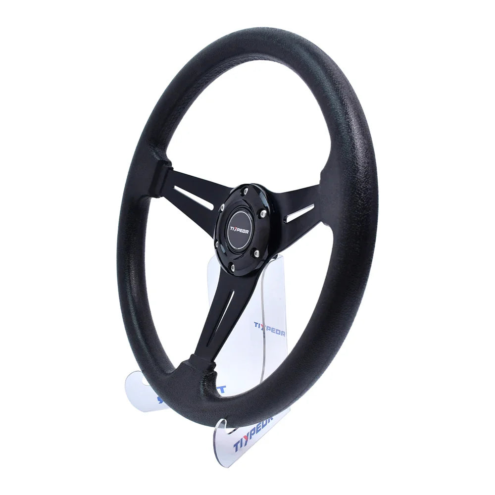 TIYPEOR 350mm/14inch 6 Holes Racing Steering wheels for Golf Cart