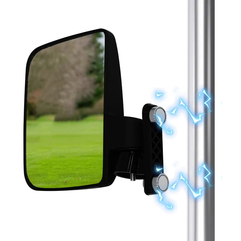 Golf Cart Accessories Magnetic Golf Cart Mirrors Driving Safety Easy Installation Stable Suction Mount Versatile Applications