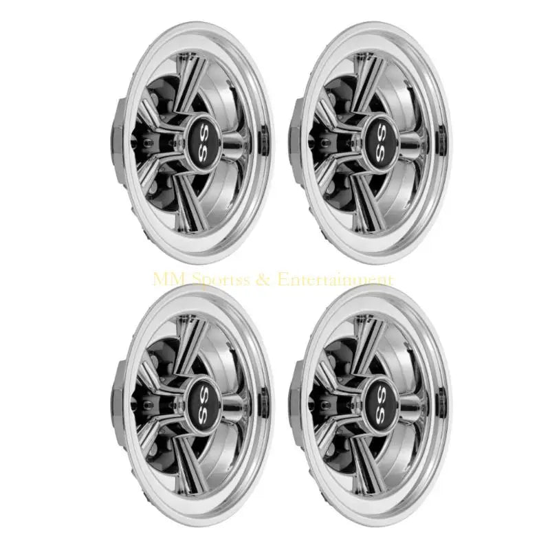 8" Golf Cart Hub Caps – Lightweight ABS Universal Wheel Covers (Set of 4)