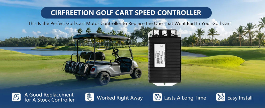 48V 250A Golf Cart Motor Controller for Club Car Precedent DS Carryall & XRT – Replaces Curtis 1510A-5251 - 1510A-5251