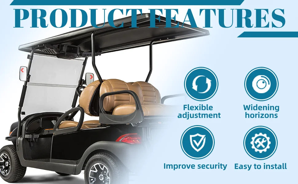 Golf Cart Rear View Mirror | Universal