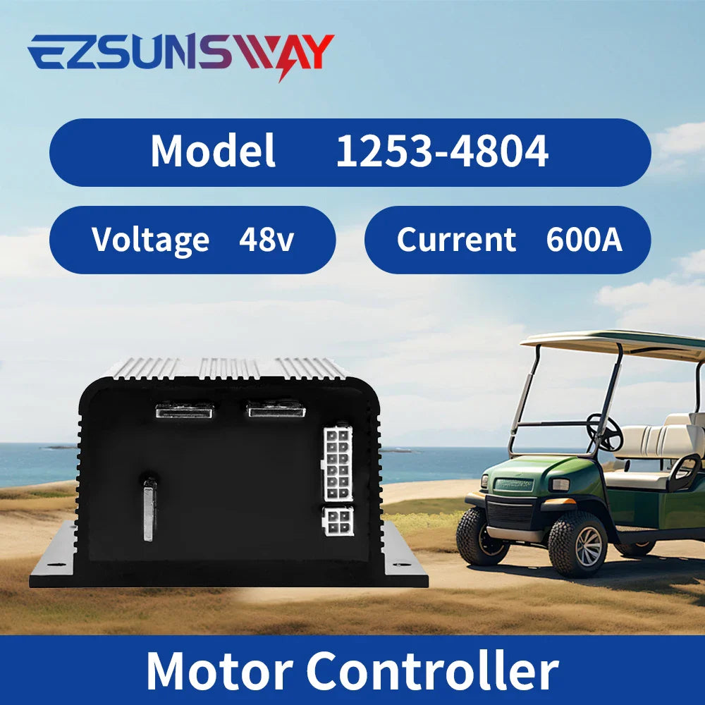 48V 600A DC Hydraulic Motor Controller for EZGO & Club Car Golf Carts – Curtis 1253-4804