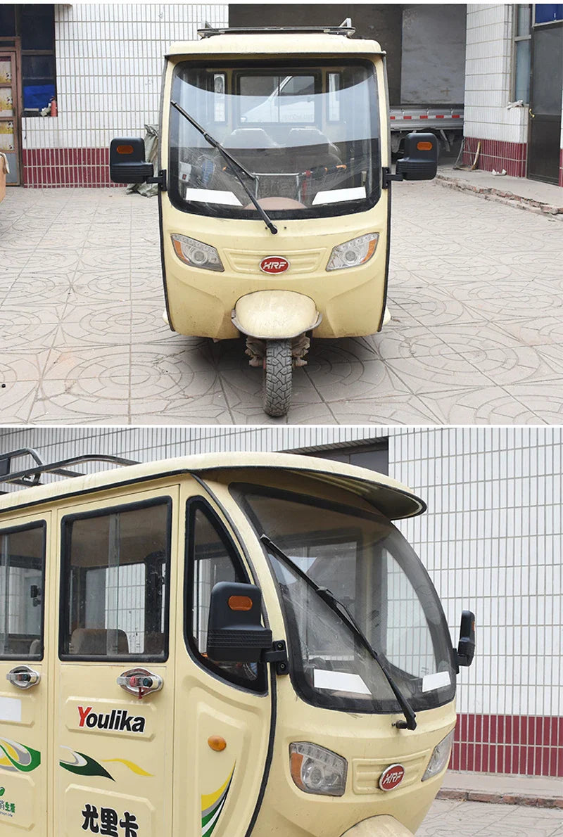 1 Pair Car Side Rearview Mirror Adjustable Wide-Angle Rear View Mirror for Tricycle Golf Cart 18.7cmx14cm