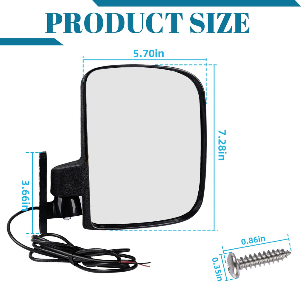 Golf Cart Rear View Mirror | Universal