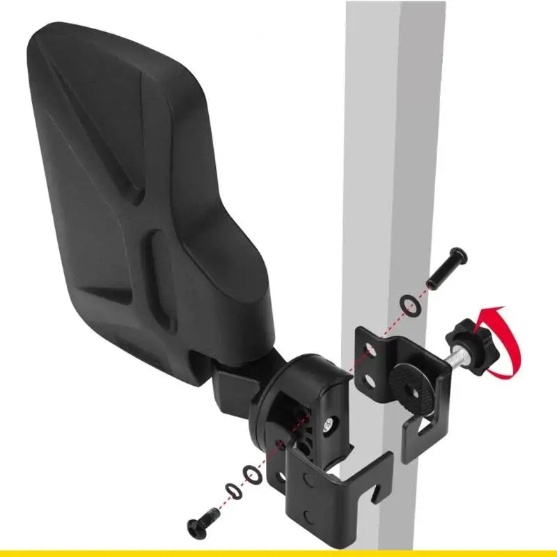 Golf Cart Rearview Mirror Plastic Easy Mount 1-1.25in Square Rail