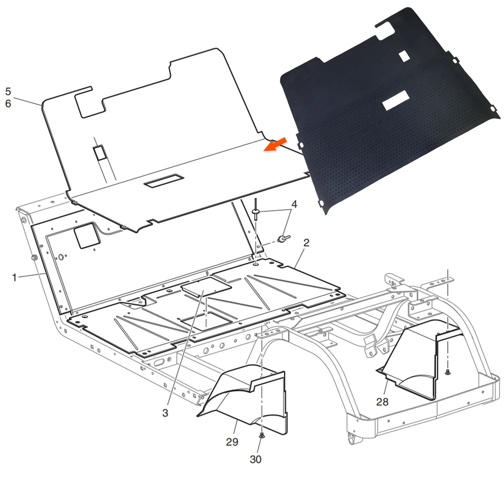 Golf Cart Parts E-Z-GO TXT/ezgo txt Floor Mat for Buggy Car Vehicle Parts OEM 70995-G01 70995-G02