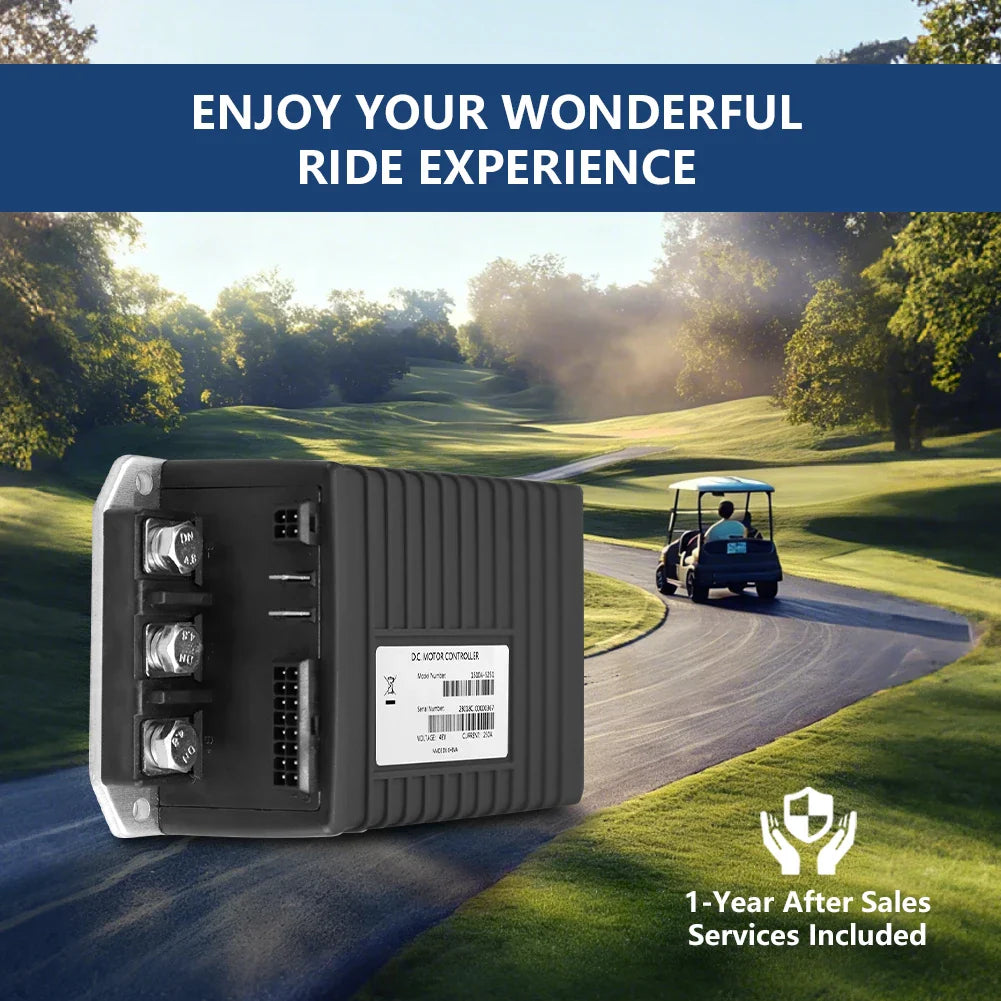 48V 250A Golf Cart Motor Controller for Club Car Precedent DS Carryall & XRT – Replaces Curtis 1510A-5251 - 1510A-5251