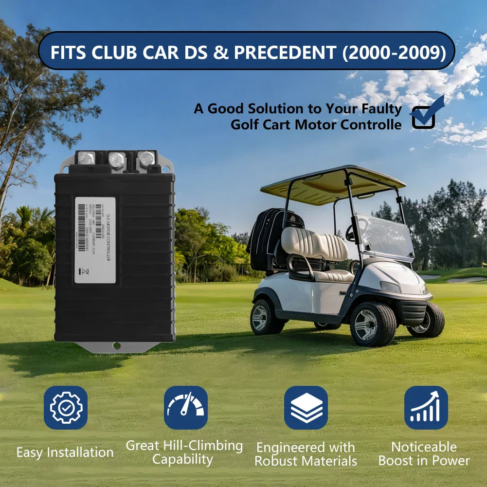 48V 250A Golf Cart Motor Controller for Club Car DS Precedent & Villager 4 – Replaces Curtis 1510-5201 - 1510-5201