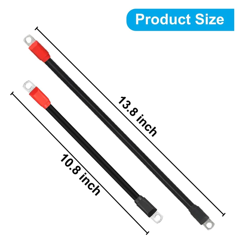 5PCS Golf Cart Battery Cables For EZGO TXT 36V And 48V 1994-UP ,Flexible Golf Cart Battery Cables Set