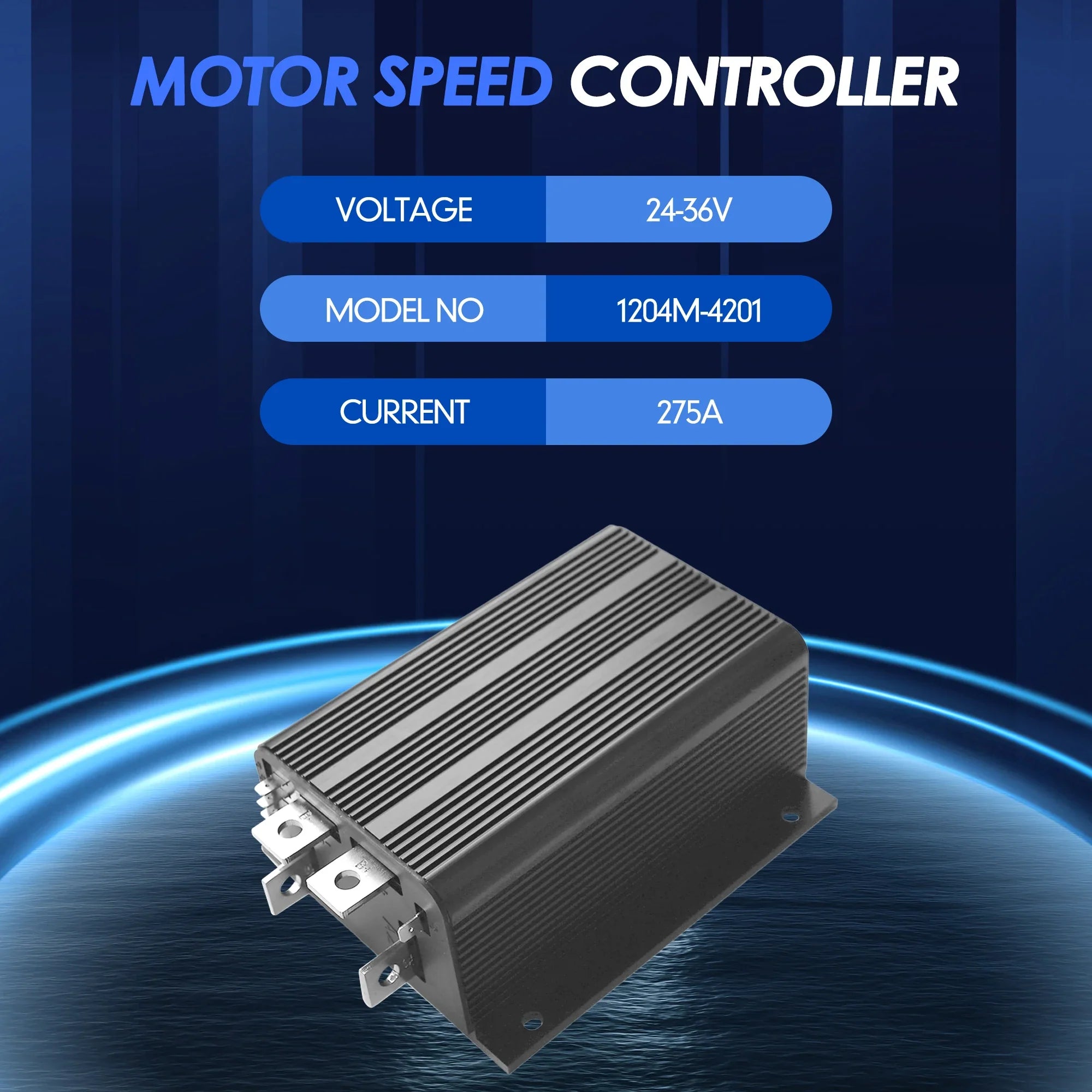 24V 275A DC Golf Cart Motor Controller for EZGO & Club Car – Curtis 1204M-4201 / 1204-015