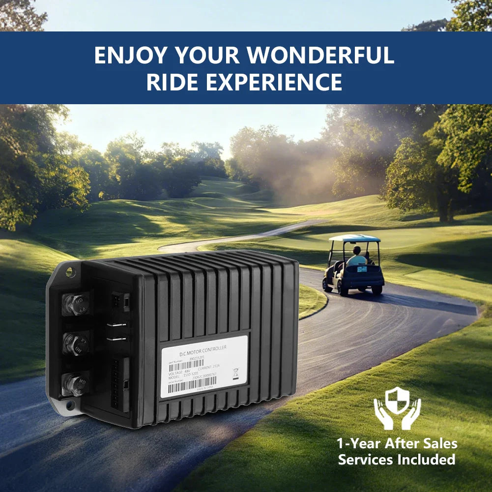 48V 250A Golf Cart Motor Controller for Club Car DS Precedent & Villager 4 – Replaces Curtis 1510-5201 - 1510-5201