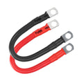 2AWG Car Battery Connector Power Inverter Cables Marine Battery Cable With Lug PVC Insulated Jacket For Auto Boats 30cm