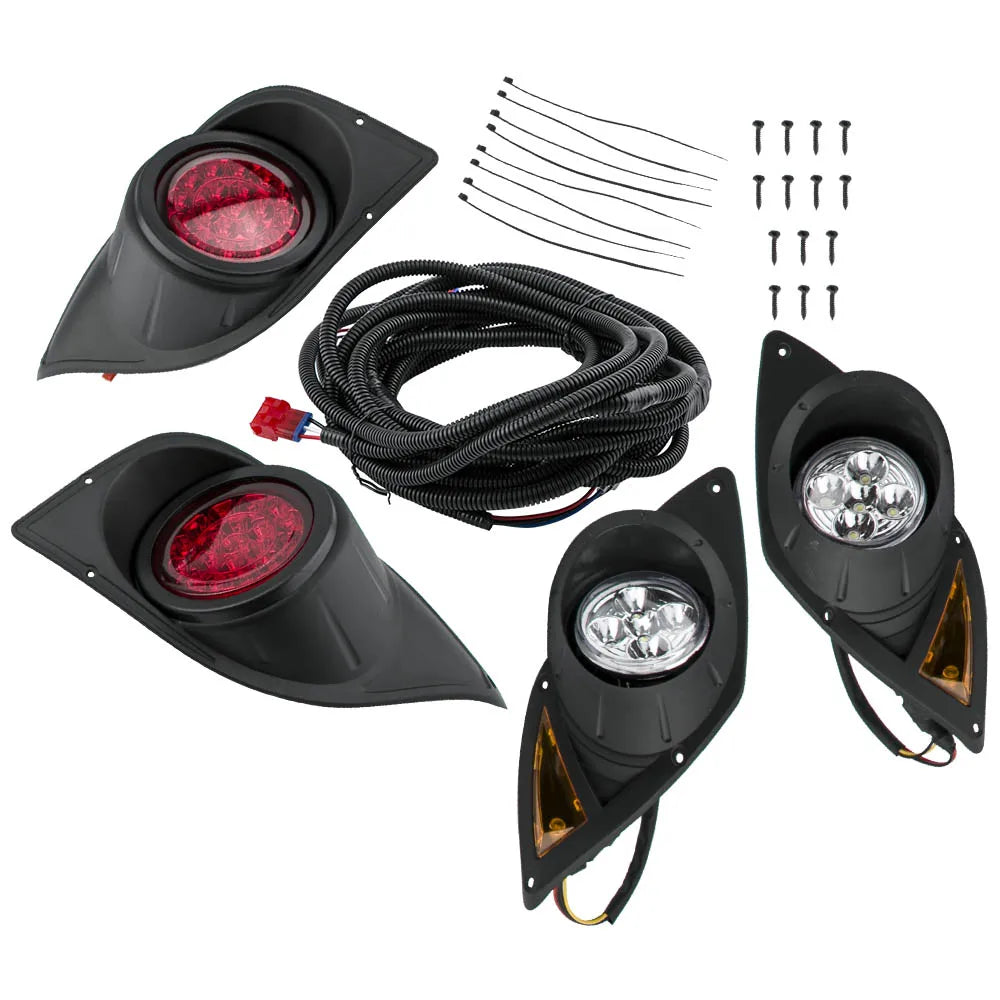 5 Pcs LED Headlights for Golf Cart Club Car Gas / Electric For Yamaha G29 2007-up Light Assembly Complete LED Light Kit LED