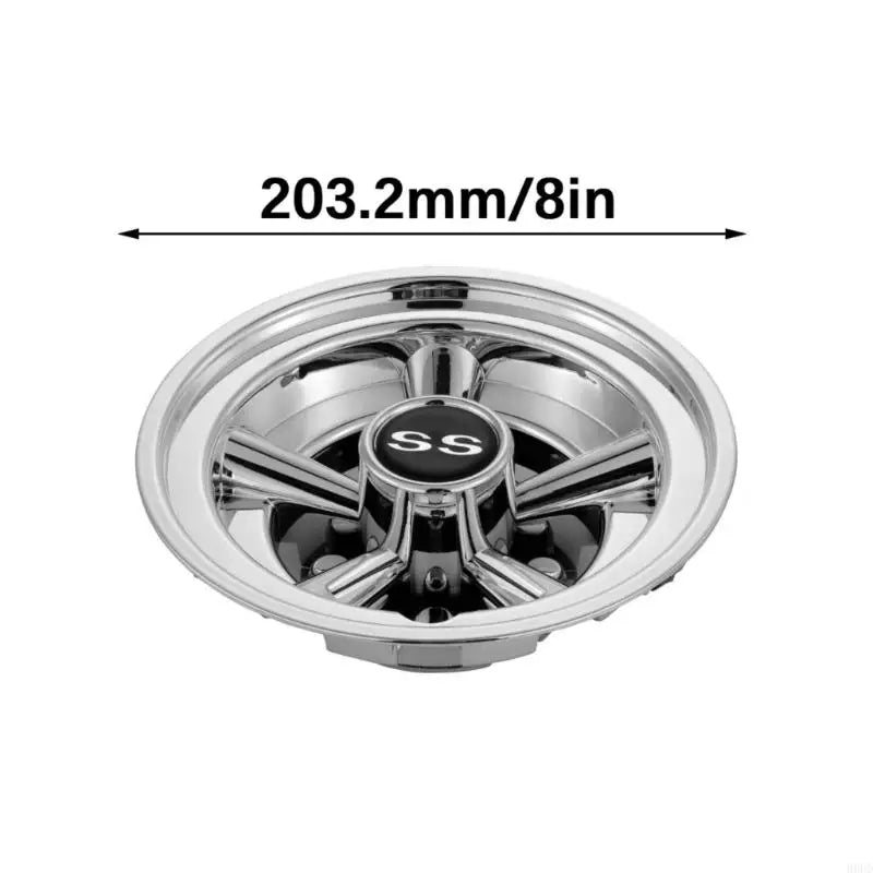 8" Heavy-Duty Golf Cart Wheel Hub Covers – Universal ABS Fit (Set of 4)