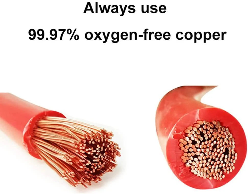 2AWG New Energy Vehicle Battery Connection Cable Battery Extension Cord Power Inverter Cable Solar Accessories for Cars, Solar
