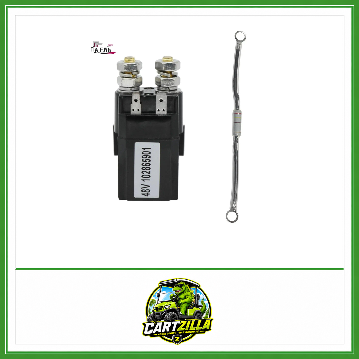 Solenoid Relay with Resistor | Club Car Precedent/DS | 48V-Cartzilla Golf Cart Parts &amp; Accessories